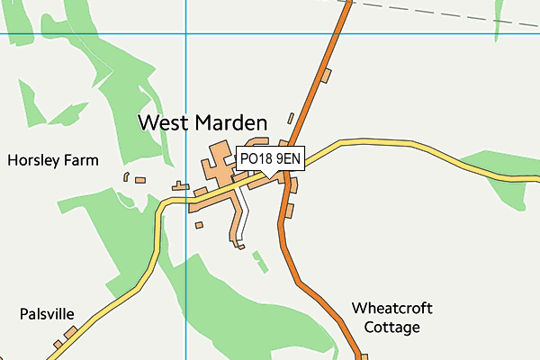 PO18 9EN map - OS VectorMap District (Ordnance Survey) PO18 9EN map - OS VectorMap District (Ordnance Survey)