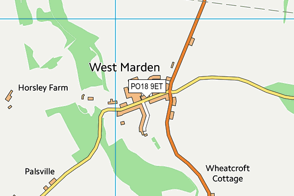 PO18 9ET map - OS VectorMap District (Ordnance Survey) PO18 9ET map - OS VectorMap District (Ordnance Survey)