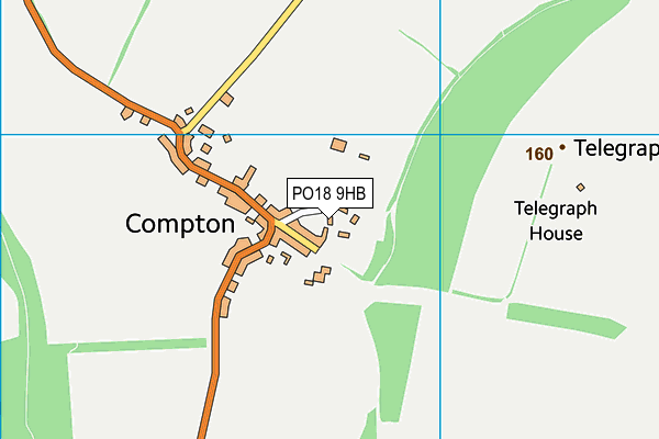 PO18 9HB map - OS VectorMap District (Ordnance Survey) PO18 9HB map - OS VectorMap District (Ordnance Survey)