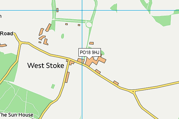 PO18 9HJ map - OS VectorMap District (Ordnance Survey) PO18 9HJ map - OS VectorMap District (Ordnance Survey)