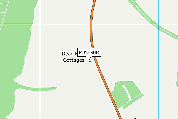 PO18 9HR map - OS VectorMap District (Ordnance Survey) PO18 9HR map - OS VectorMap District (Ordnance Survey)