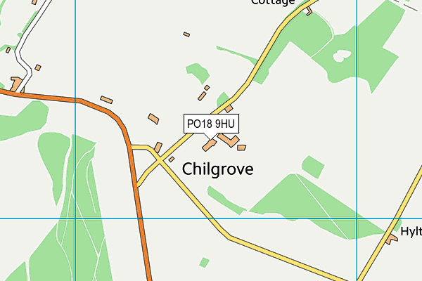 PO18 9HU map - OS VectorMap District (Ordnance Survey) PO18 9HU map - OS VectorMap District (Ordnance Survey)