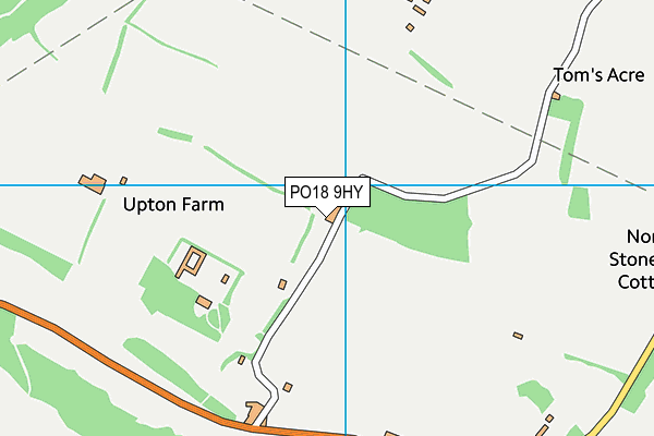 PO18 9HY map - OS VectorMap District (Ordnance Survey) PO18 9HY map - OS VectorMap District (Ordnance Survey)