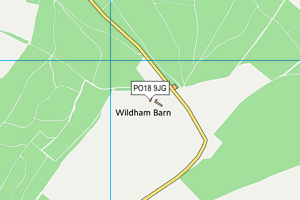 PO18 9JG map - OS VectorMap District (Ordnance Survey) PO18 9JG map - OS VectorMap District (Ordnance Survey)