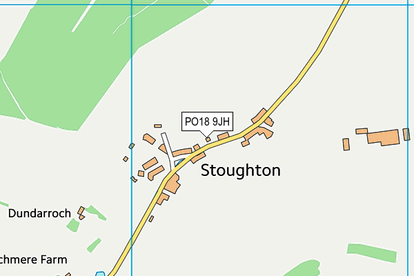 PO18 9JH map - OS VectorMap District (Ordnance Survey) PO18 9JH map - OS VectorMap District (Ordnance Survey)