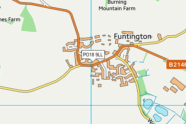PO18 9LL map - OS VectorMap District (Ordnance Survey) PO18 9LL map - OS VectorMap District (Ordnance Survey)