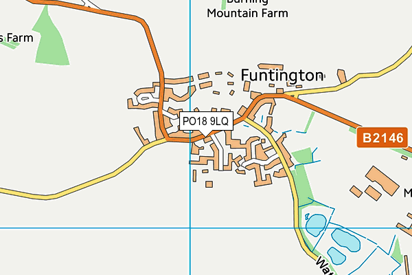 PO18 9LQ map - OS VectorMap District (Ordnance Survey) PO18 9LQ map - OS VectorMap District (Ordnance Survey)