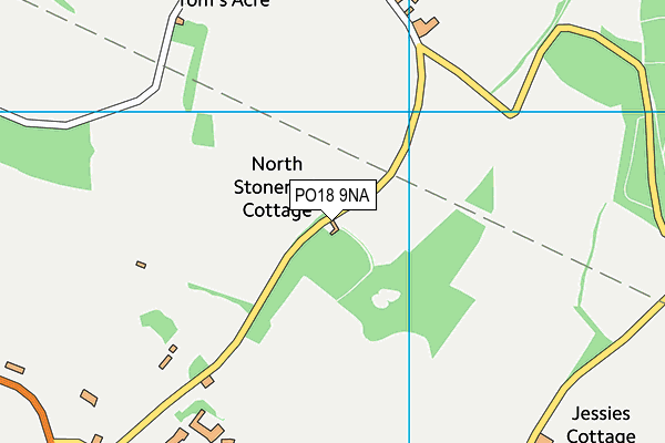 PO18 9NA map - OS VectorMap District (Ordnance Survey) PO18 9NA map - OS VectorMap District (Ordnance Survey)