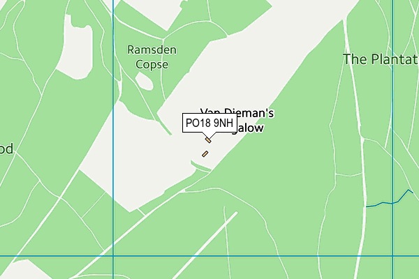 PO18 9NH map - OS VectorMap District (Ordnance Survey) PO18 9NH map - OS VectorMap District (Ordnance Survey)