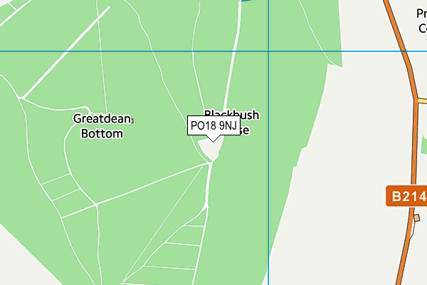 PO18 9NJ map - OS VectorMap District (Ordnance Survey) PO18 9NJ map - OS VectorMap District (Ordnance Survey)