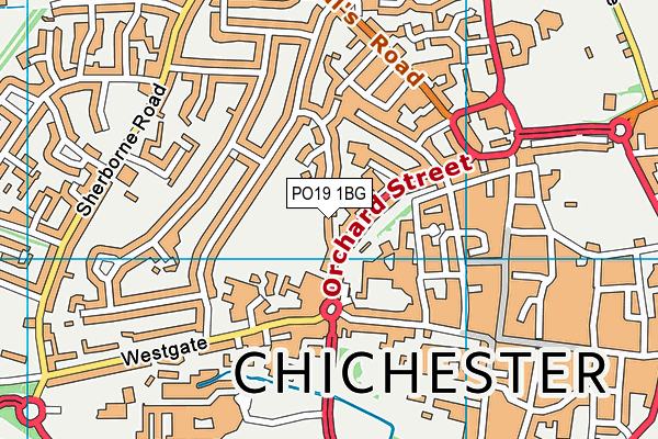 PO19 1BG map - OS VectorMap District (Ordnance Survey) PO19 1BG map - OS VectorMap District (Ordnance Survey)