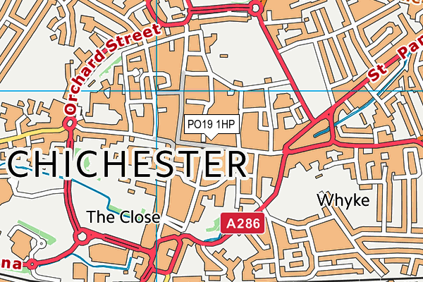 PO19 1HP map - OS VectorMap District (Ordnance Survey) PO19 1HP map - OS VectorMap District (Ordnance Survey)
