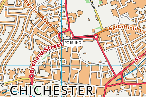 PO19 1NQ map - OS VectorMap District (Ordnance Survey) PO19 1NQ map - OS VectorMap District (Ordnance Survey)