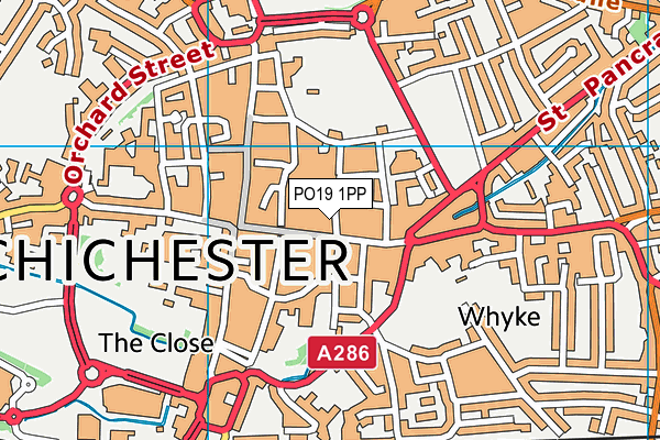 PO19 1PP map - OS VectorMap District (Ordnance Survey) PO19 1PP map - OS VectorMap District (Ordnance Survey)