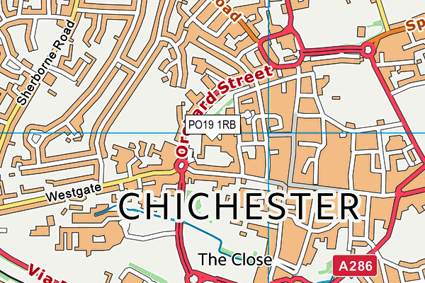 PO19 1RB map - OS VectorMap District (Ordnance Survey) PO19 1RB map - OS VectorMap District (Ordnance Survey)