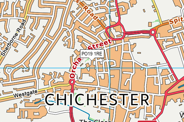 PO19 1RE map - OS VectorMap District (Ordnance Survey) PO19 1RE map - OS VectorMap District (Ordnance Survey)