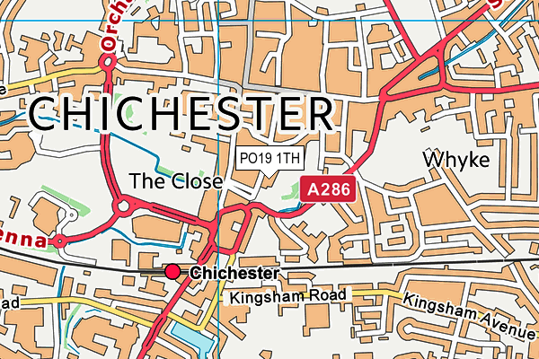 PO19 1TH map - OS VectorMap District (Ordnance Survey) PO19 1TH map - OS VectorMap District (Ordnance Survey)