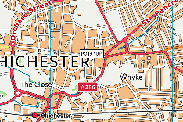 PO19 1UP map - OS VectorMap District (Ordnance Survey) PO19 1UP map - OS VectorMap District (Ordnance Survey)