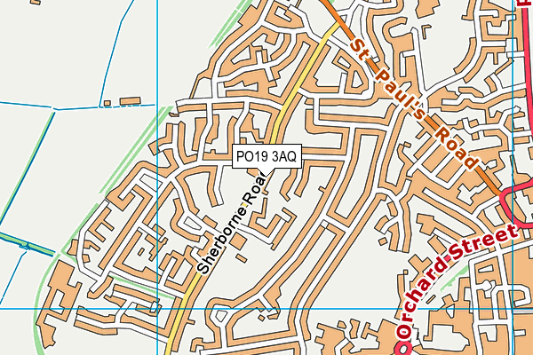 PO19 3AQ map - OS VectorMap District (Ordnance Survey) PO19 3AQ map - OS VectorMap District (Ordnance Survey)
