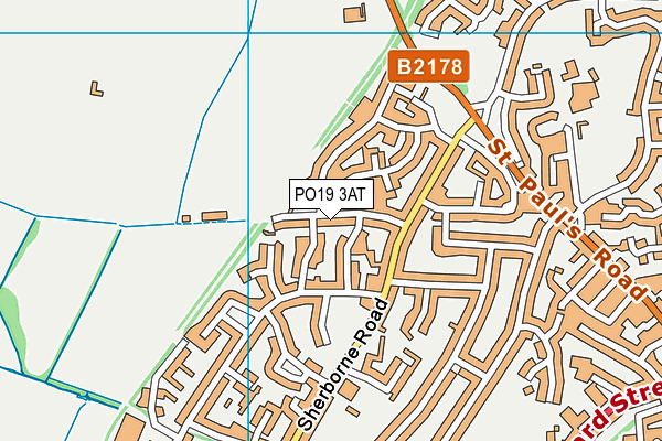 PO19 3AT map - OS VectorMap District (Ordnance Survey) PO19 3AT map - OS VectorMap District (Ordnance Survey)