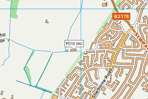 PO19 3AU map - OS VectorMap District (Ordnance Survey) PO19 3AU map - OS VectorMap District (Ordnance Survey)