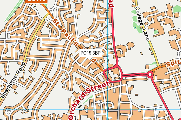 PO19 3BP map - OS VectorMap District (Ordnance Survey)
