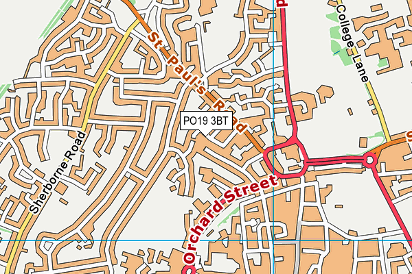PO19 3BT map - OS VectorMap District (Ordnance Survey) PO19 3BT map - OS VectorMap District (Ordnance Survey)