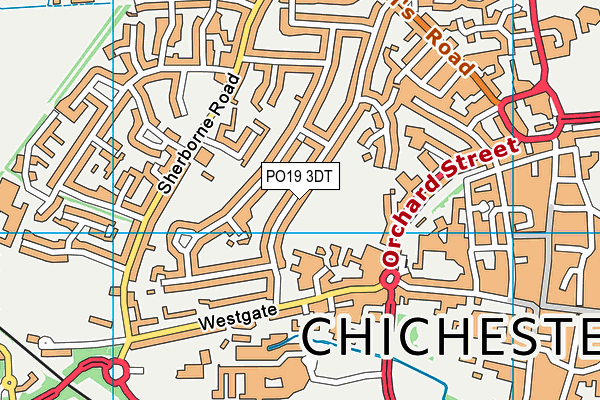 PO19 3DT map - OS VectorMap District (Ordnance Survey) PO19 3DT map - OS VectorMap District (Ordnance Survey)