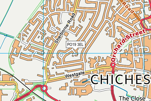 PO19 3EL map - OS VectorMap District (Ordnance Survey) PO19 3EL map - OS VectorMap District (Ordnance Survey)