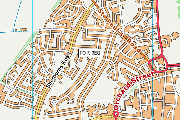 PO19 3EQ map - OS VectorMap District (Ordnance Survey) PO19 3EQ map - OS VectorMap District (Ordnance Survey)