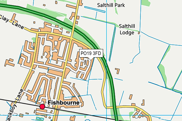 PO19 3FD map - OS VectorMap District (Ordnance Survey) PO19 3FD map - OS VectorMap District (Ordnance Survey)