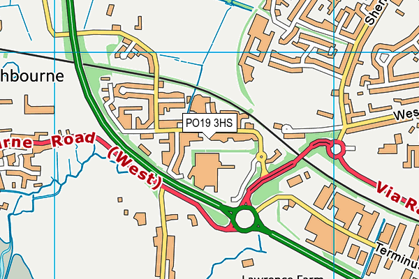 PO19 3HS map - OS VectorMap District (Ordnance Survey) PO19 3HS map - OS VectorMap District (Ordnance Survey)