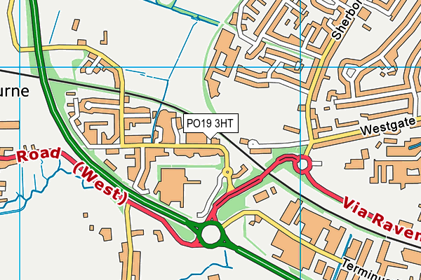PO19 3HT map - OS VectorMap District (Ordnance Survey) PO19 3HT map - OS VectorMap District (Ordnance Survey)