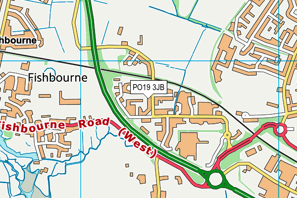 PO19 3JB map - OS VectorMap District (Ordnance Survey) PO19 3JB map - OS VectorMap District (Ordnance Survey)