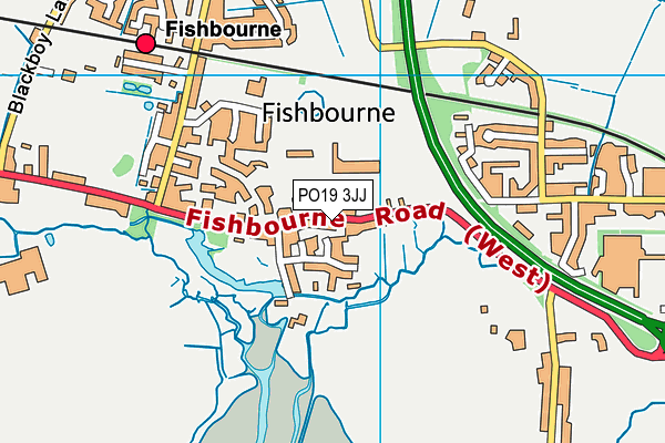 PO19 3JJ map - OS VectorMap District (Ordnance Survey) PO19 3JJ map - OS VectorMap District (Ordnance Survey)