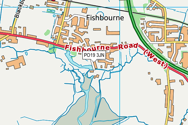 PO19 3JN map - OS VectorMap District (Ordnance Survey) PO19 3JN map - OS VectorMap District (Ordnance Survey)