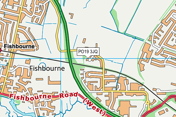 PO19 3JQ map - OS VectorMap District (Ordnance Survey) PO19 3JQ map - OS VectorMap District (Ordnance Survey)