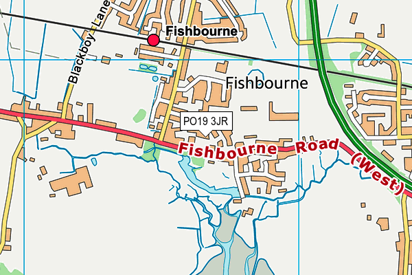 PO19 3JR map - OS VectorMap District (Ordnance Survey)