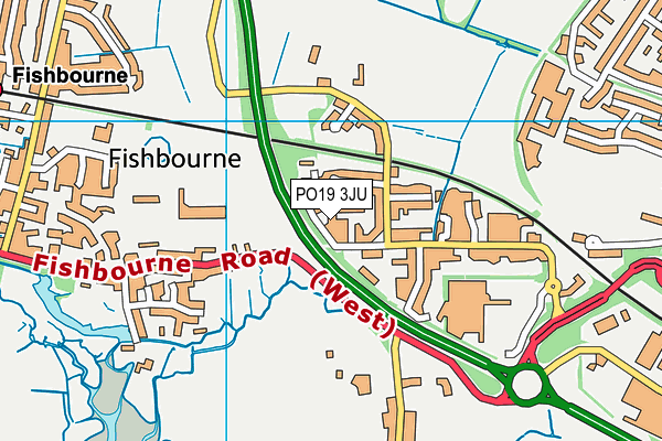 PO19 3JU map - OS VectorMap District (Ordnance Survey) PO19 3JU map - OS VectorMap District (Ordnance Survey)