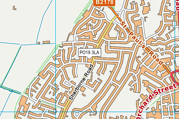 PO19 3LA map - OS VectorMap District (Ordnance Survey) PO19 3LA map - OS VectorMap District (Ordnance Survey)