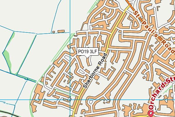 PO19 3LF map - OS VectorMap District (Ordnance Survey) PO19 3LF map - OS VectorMap District (Ordnance Survey)