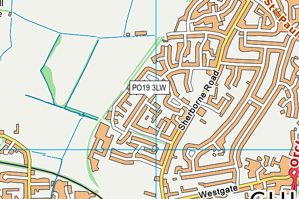 PO19 3LW map - OS VectorMap District (Ordnance Survey) PO19 3LW map - OS VectorMap District (Ordnance Survey)