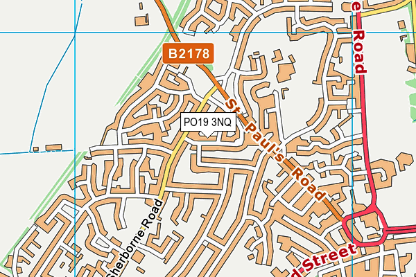 PO19 3NQ map - OS VectorMap District (Ordnance Survey) PO19 3NQ map - OS VectorMap District (Ordnance Survey)