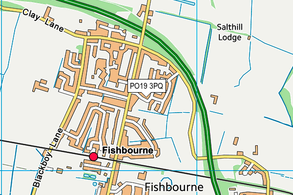 PO19 3PQ map - OS VectorMap District (Ordnance Survey) PO19 3PQ map - OS VectorMap District (Ordnance Survey)