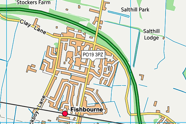 PO19 3PZ map - OS VectorMap District (Ordnance Survey) PO19 3PZ map - OS VectorMap District (Ordnance Survey)