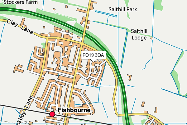PO19 3QA map - OS VectorMap District (Ordnance Survey) PO19 3QA map - OS VectorMap District (Ordnance Survey)