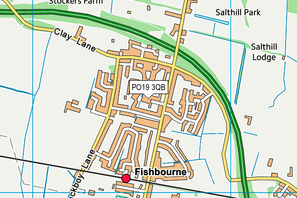 PO19 3QB map - OS VectorMap District (Ordnance Survey) PO19 3QB map - OS VectorMap District (Ordnance Survey)