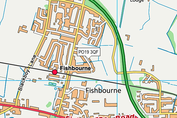 PO19 3QF map - OS VectorMap District (Ordnance Survey) PO19 3QF map - OS VectorMap District (Ordnance Survey)