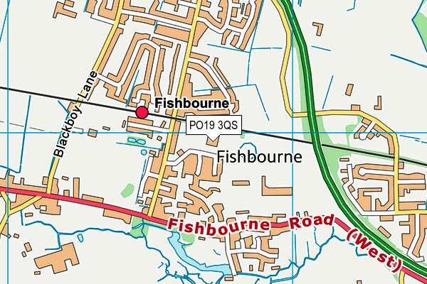 PO19 3QS map - OS VectorMap District (Ordnance Survey) PO19 3QS map - OS VectorMap District (Ordnance Survey)
