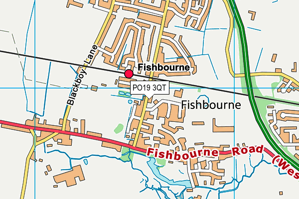 PO19 3QT map - OS VectorMap District (Ordnance Survey) PO19 3QT map - OS VectorMap District (Ordnance Survey)
